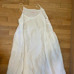White Linen Manuelle Guibal Sundress size 2